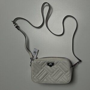 Michael Kors ivory white bag crossbody Quilted white leather SM CAMERA XBODY